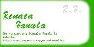 renata hanula business card